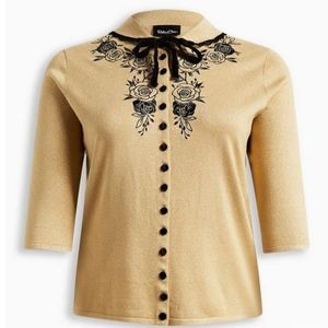 Torrid CARDIGAN BUTTON FRONT COLLARED SWEATER x1
